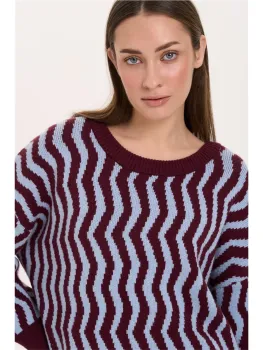 Pullover Wellenmuster